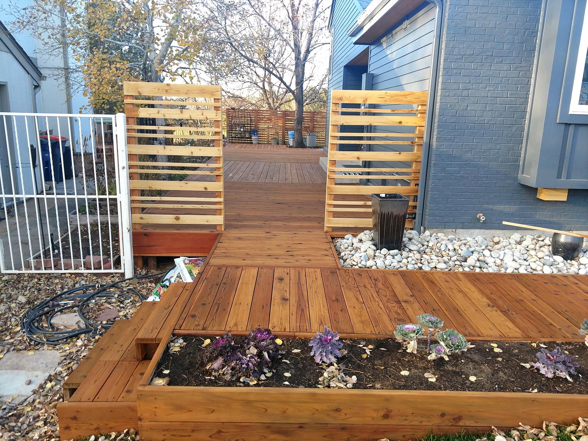 Deck and fence staining project